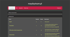 Desktop Screenshot of maydayteam.pl