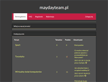Tablet Screenshot of maydayteam.pl